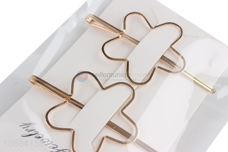 Hot selling flower shape alloy women hairpin hair clips