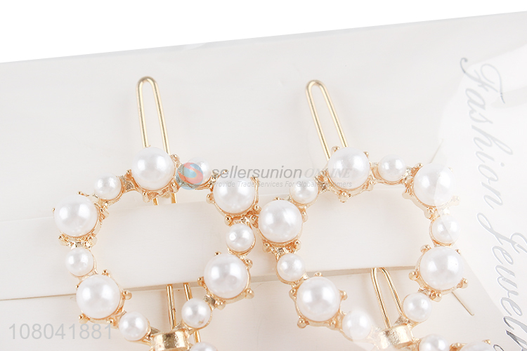 Online wholesale fashion girls pearl hairpin for decoration