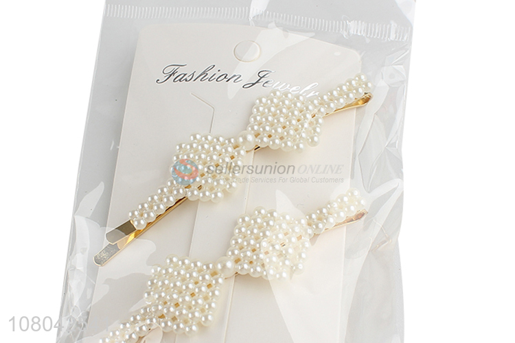 Wholesale from china custom pearl hairpin fashion headwear