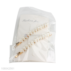 New product women pearl hairpin hair clips with top quality
