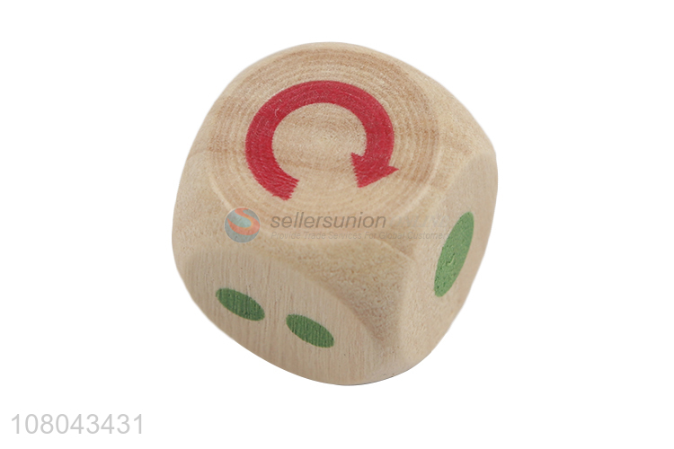 Good quality wooden dice set custom wood dice kit wooden crafts