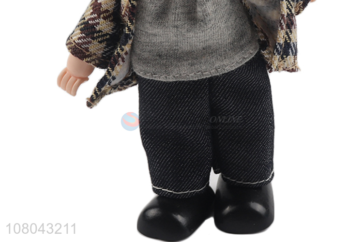 New arrival poseable wooden doll family doll dress-up dolls