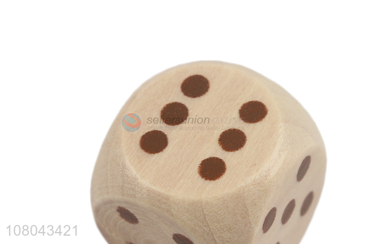 Good price wooden dice set polyhedral wooden block dice games