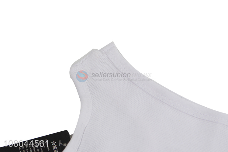 New fashion products white vest men bottoming shirt