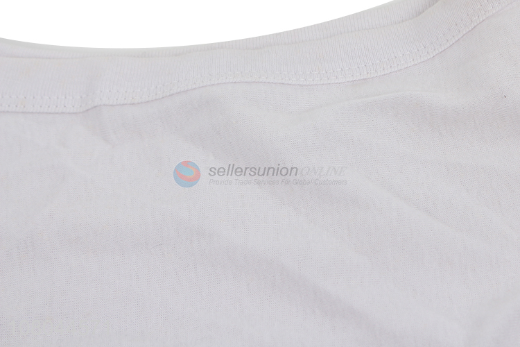 China supplier white cotton wide-shoulder vest for men