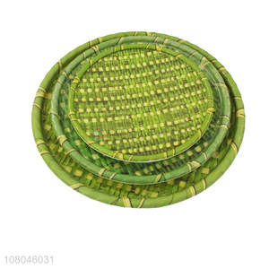 Custom Imitation <em>Bamboo</em> Melamine Fruit <em>Plate</em> Fruit Tray