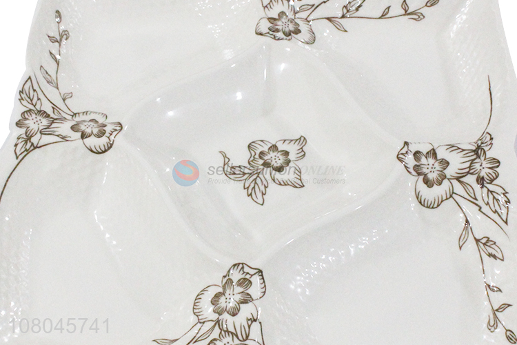 Best Quality Melamine Fruit Tray Snacks Plate With Base