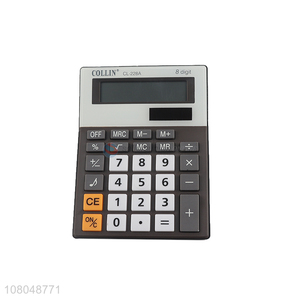 High quality 8 digits electronic <em>calculator</em> with LCD display sensitive buttons