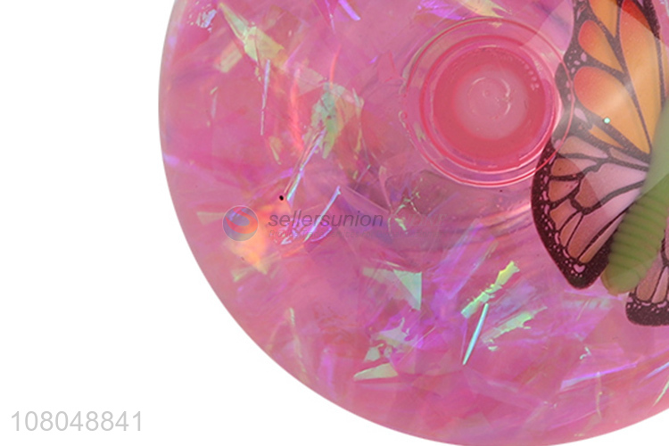 Hot products pink kids elastic toys ball flashing ball