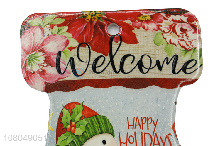 Fashion Christmas Stocking Shape Pot Holder Ceramic Placemat
