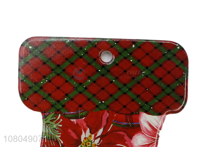 Good Quality Christmas Stocking Shape Placemat Heat Pad