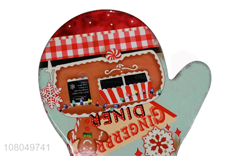 High Quality Glove Shape Ceramic Placemat Table Mat