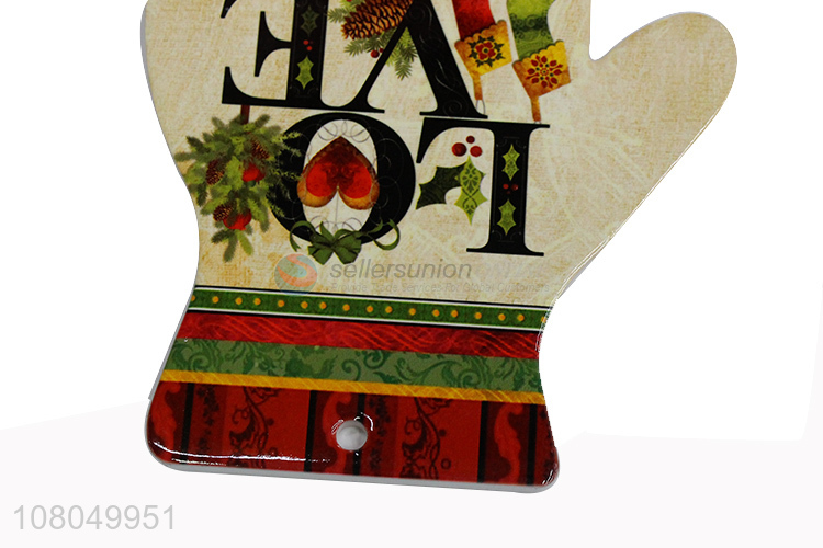 New Design Glove Shape Ceramic Placemat Decorative Table Mat