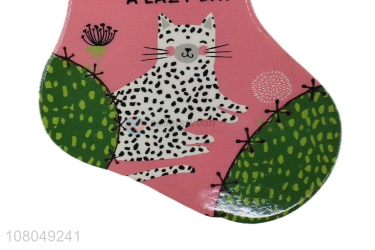 Hot Sale Colorful Sock Shape Placemat Pot Pad