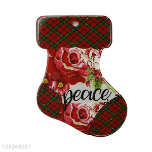 Hot Sale Christmas Series <em>Sock</em>-Shaped Placemat Pot Holder