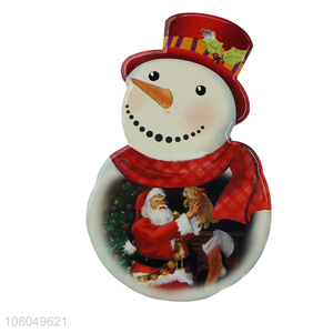 Custom Cartoon Snowman Ceramic Placemat Cheap Pot Pad