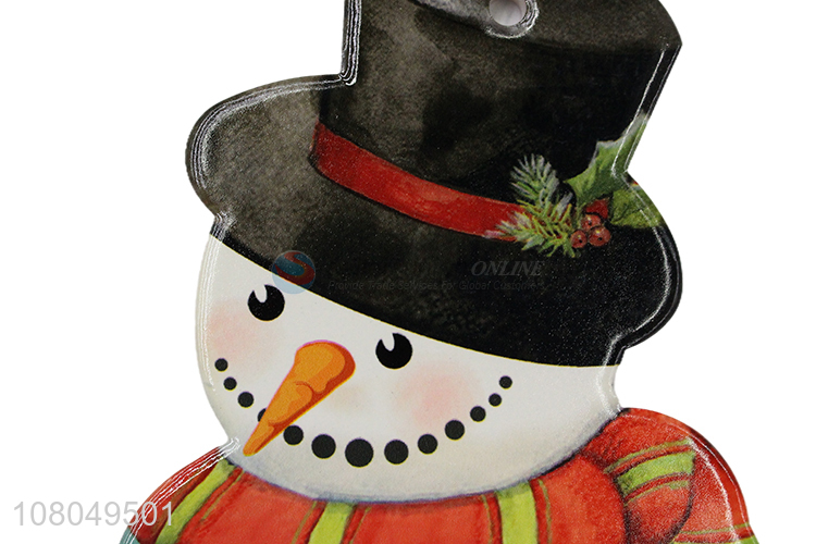 Cartoon Snowman Shape Ceramic Placemat Heat Pad