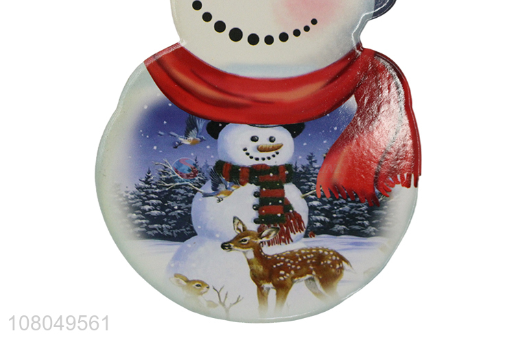 New Style Snowman Shape Place Mat Ceramic Heat Pad