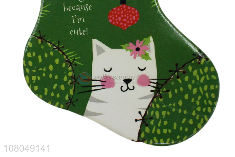 High Quality Christmas Stocking Shape Ceramic Pot Pad