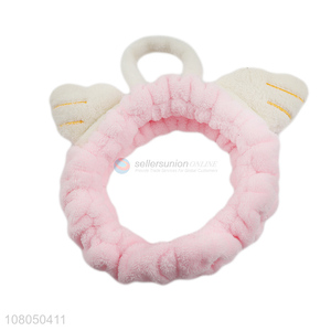 High quality reusable pink women hair band for makeup