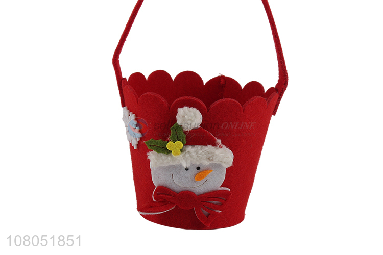 Best price eco-friendly felt bag candy storage bag for christmas