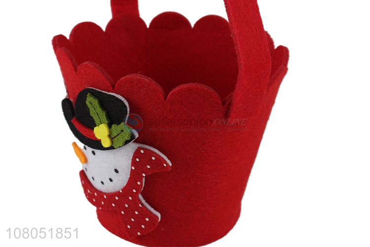 Best price eco-friendly felt bag candy storage bag for christmas