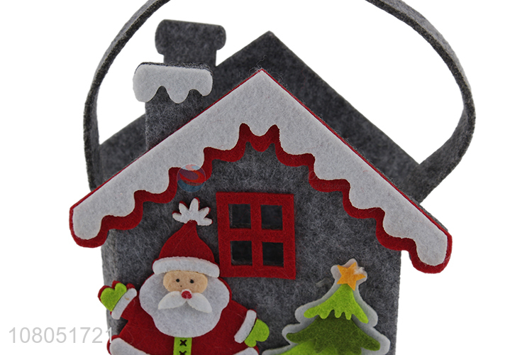 Hot products creative felt christmas candy hand bag