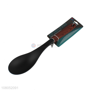 Factory wholesale non-stick kitchen cookware <em>wood</em> grain nylon cooking <em>spoon</em>