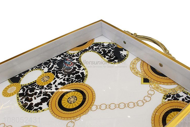 High Quality Rectangle Serving Tray With Handle