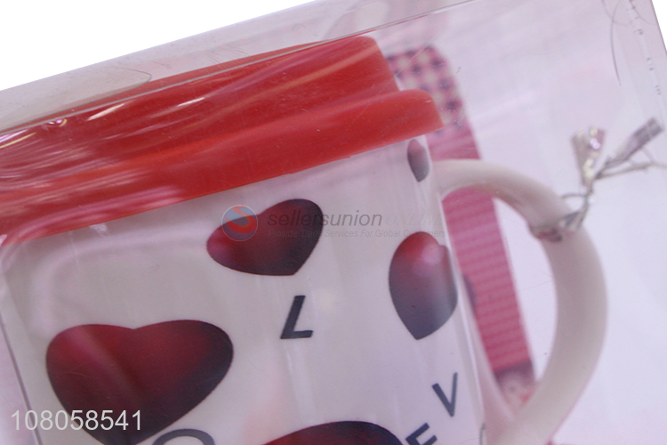 Newest Ceramic Mug Water Cup With Spoon Set For Gift
