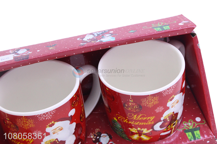 Custom 2 Pieces Ceramic Cup Fashion Mug Set