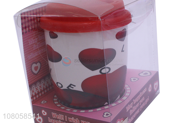 Newest Ceramic Mug Water Cup With Spoon Set For Gift