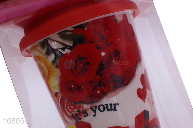 Good Price Fashion Ceramic Cup With Spoon Set For Gift