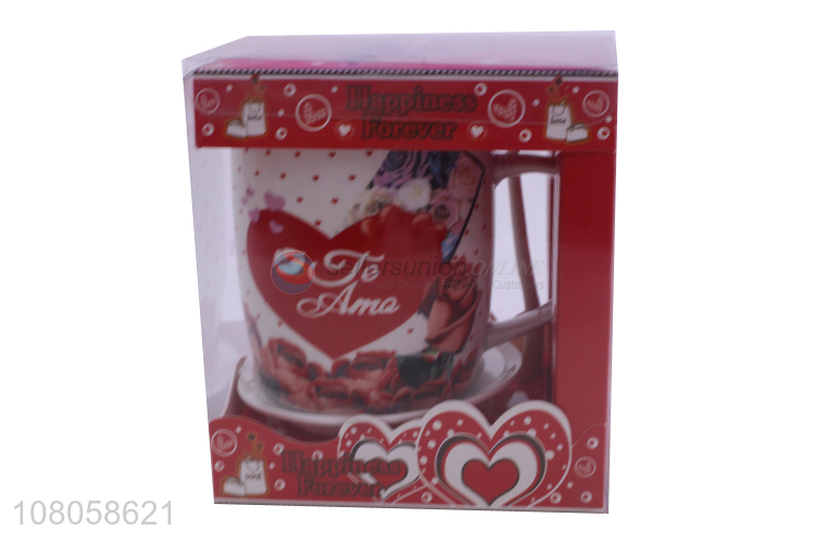New Arrival Ceramic Cup Coffee Cup With Spoon Gift Set