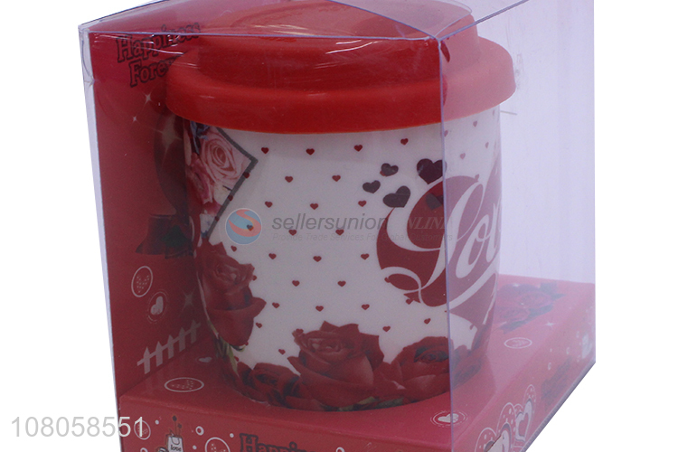 Wholesale Fashion Gift Ceramic Cup With Spoon Set