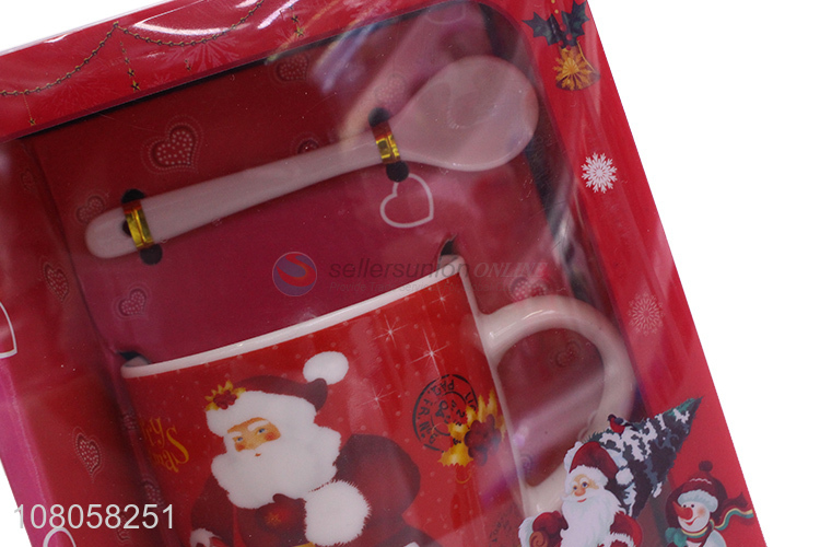 Fashion Ceramic Mug With Spoon And Cute Bear Gift Set
