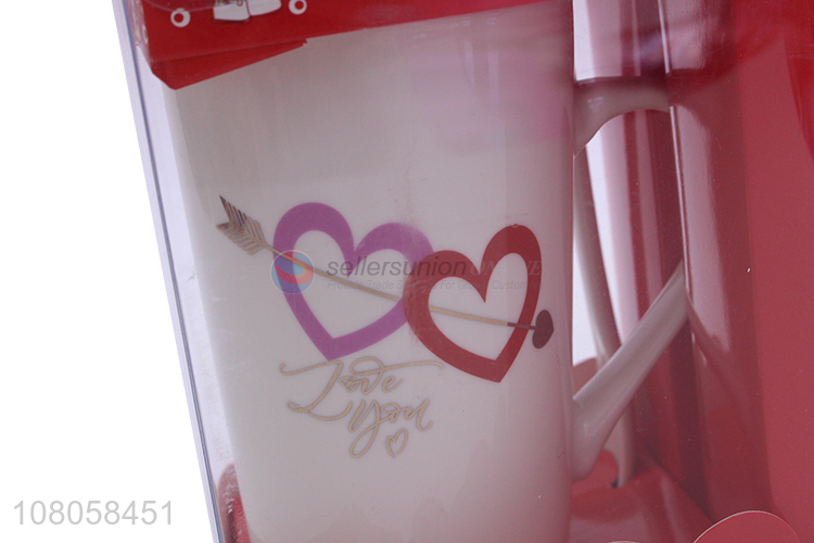 Custom Valentine'S Day Gift Ceramic Mug Set