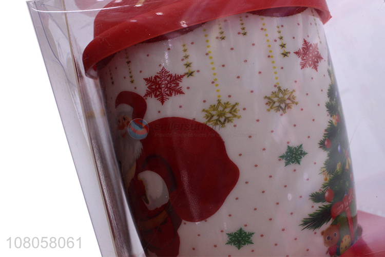 Good Price Ceramic Mug With Lid And Spoon For Gift