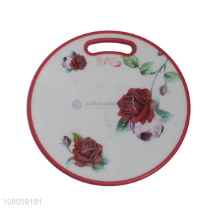 China supplier round plastic chopping block for kitchen