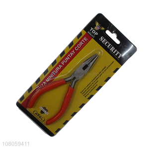 New arrival hand tools 4.5inch steel long flat nose pliers nipper pliers