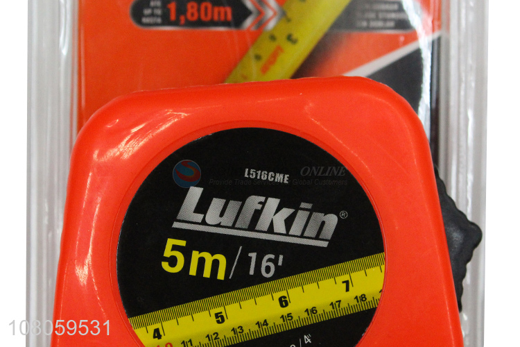 China supplier measuring tools 5m retractable steel tape measure
