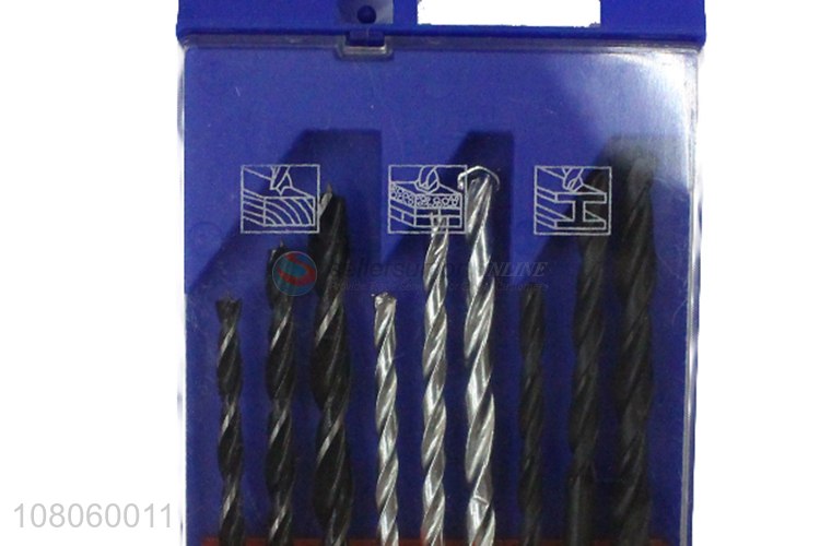 Factory price 9 pieces universal drill bit set for metal tiles bricks