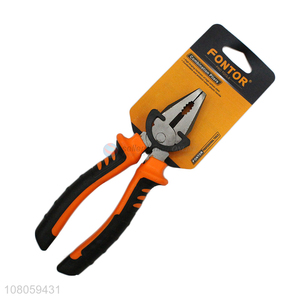 China supplier 6inch 8inch steel combination plier with comfort grip