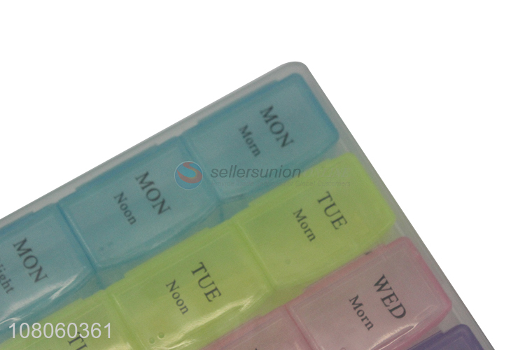 Factory wholesale multicolor household portable pill box set