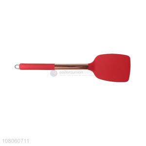 Yiwu wholesale red silicone spatula for kitchen cooking