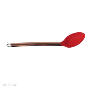 Good quality kitchen edible spoon with gold handle