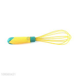 Online wholesale yellow stainless steel egg whisk kitchen supplies