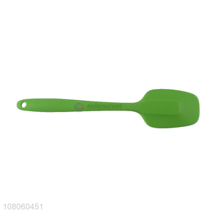 Yiwu market green silicone spatula for kitchen supplies