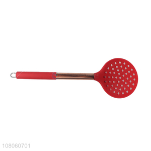 Good sale red silicone strainer universal restaurant kitchenware