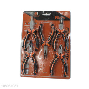 Good quality 5pcs mini carbon steel plier set with round nose plier